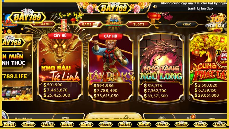 Kho game đa dạng và hấp dẫn tại Bay789